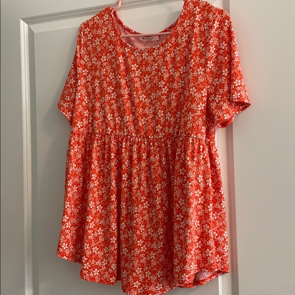 Floral baby doll top